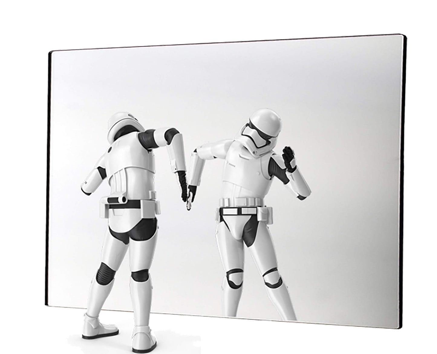 Marketing Holders Acrylic Mirror Sheet 8.5" x 11" Replacement DIY Reflective Plexiglass Tile Portable Lightweight Flat with Rounded Corners for Boats RVs and Classrooms