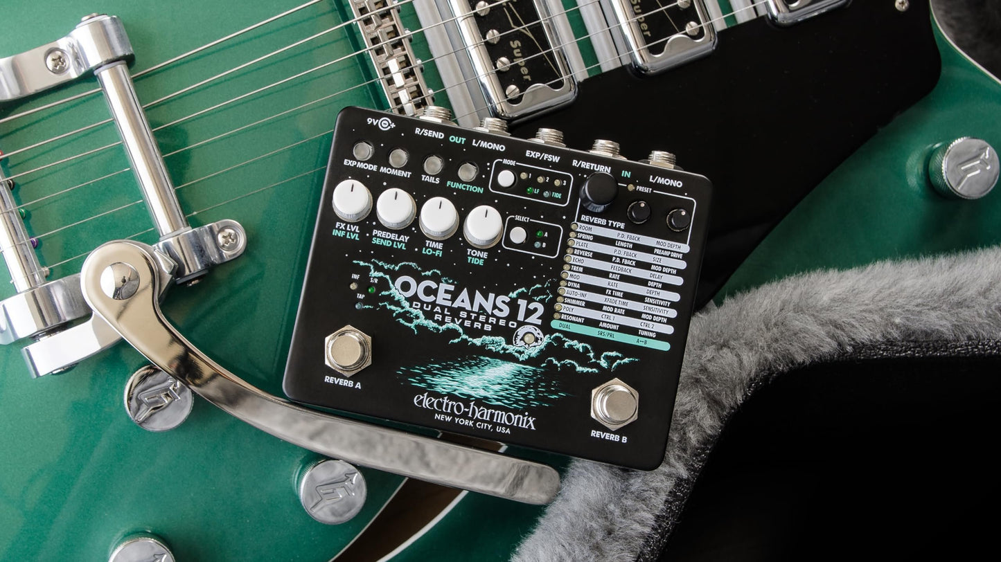 Electro-Harmonix Oceans 12 Dual Stereo Reverb Pedal
