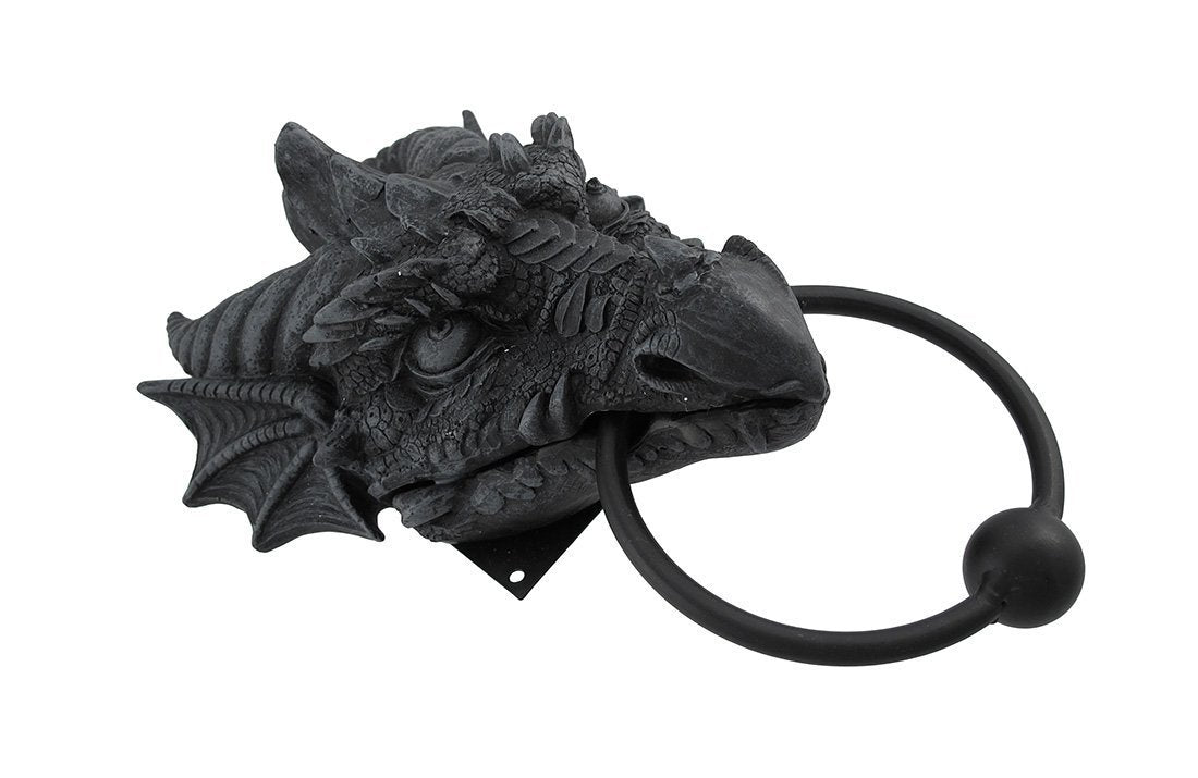 Pacific Giftware 9.25 Inch Gargoyle Dragon Door Knocker Resin Statue Figurine
