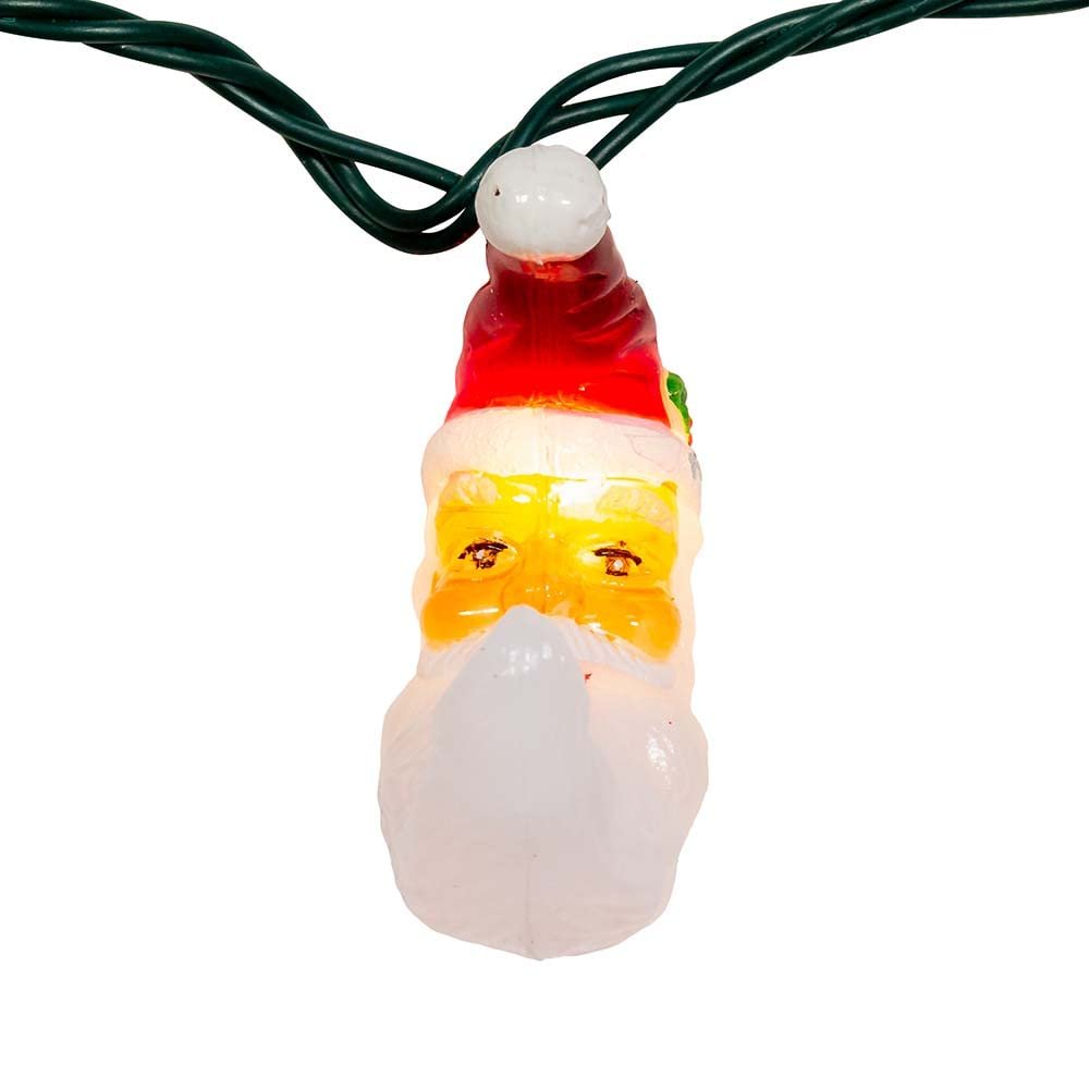Kurt S. Adler UL 10 Santa Moon Face Light Set, 144-Inches, Multi-Colored