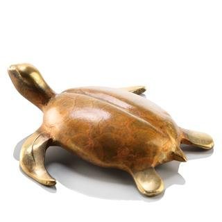 SPI Home Sea Turtle Brass Paperweight (Desk Sculpture)