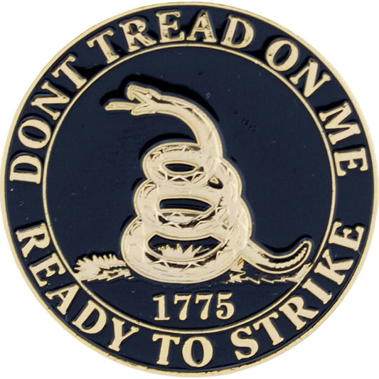 EagleEmblems P16260 PIN-Dont Tread ON ME,BLK (1.5'')