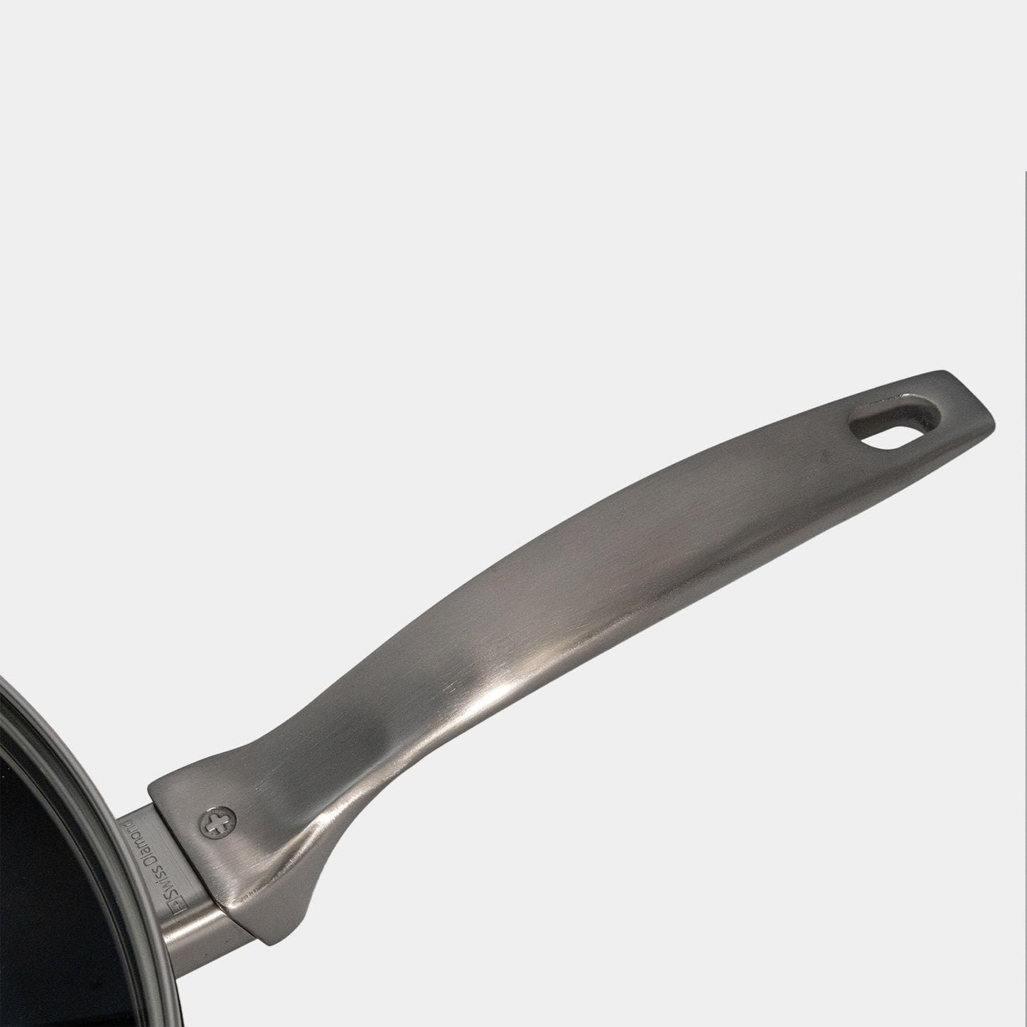 Swiss Diamond Nonstick Hybrid Ceramic and Diamond-Infused Deep Saute Pan With Glass Lid, Dou Ceramic, Dishwasher & Oven Safe Up To 500 °F