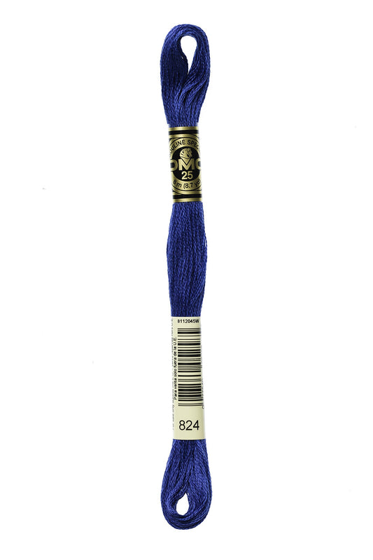 DMC Thread 6-Strand Embroidery Cotton 8.7 Yards Very Dark Blue 117-824 (12-Pack)