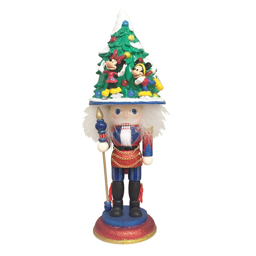 Kurt Adler 16.25" Hollywood Mickey and Minnie Ice Skating Nutcracker