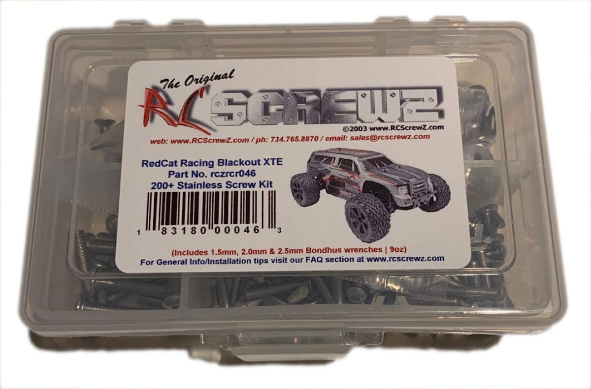 RCR046 - Redcat Racing Blackout XTE RTR/Pro Stainless Steel Screw Kit