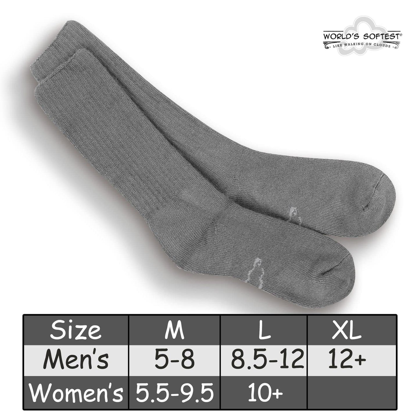 World's Softest Classic Crew Socks - Ultra Soft Crew Socks for Women and Men