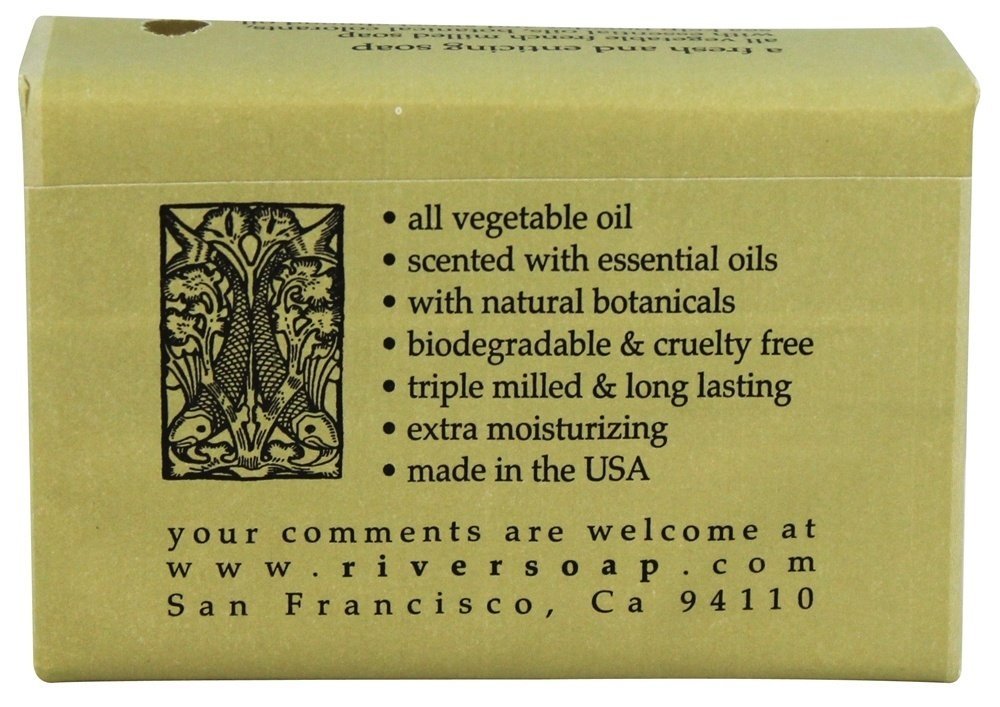 River Soap Company Vegetable Ocean Mist Bar 4.5-oz all Bath with Sea Kelp