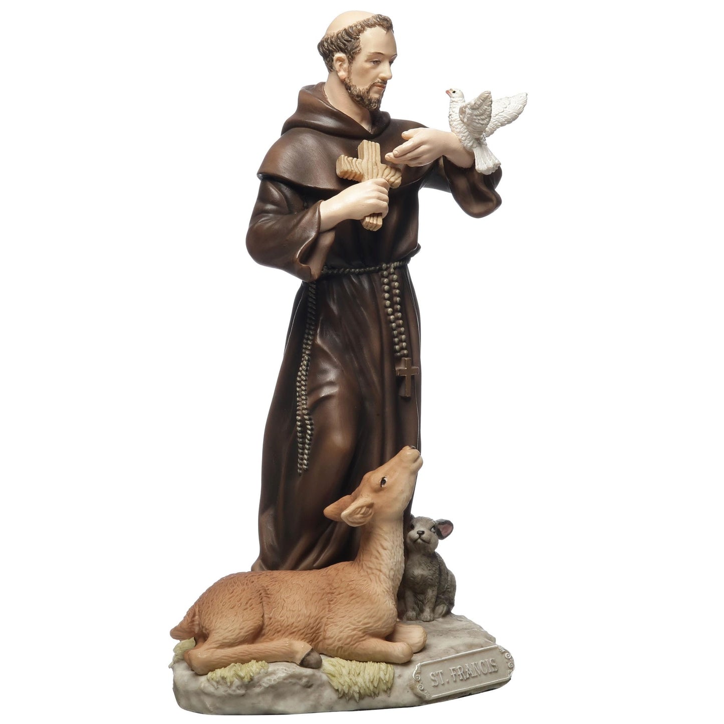 Veronese Design 6 1/8 Inch Saint Francis of Assisi Polyresin Hand Painted Religious Collectible Figurine Sculpture