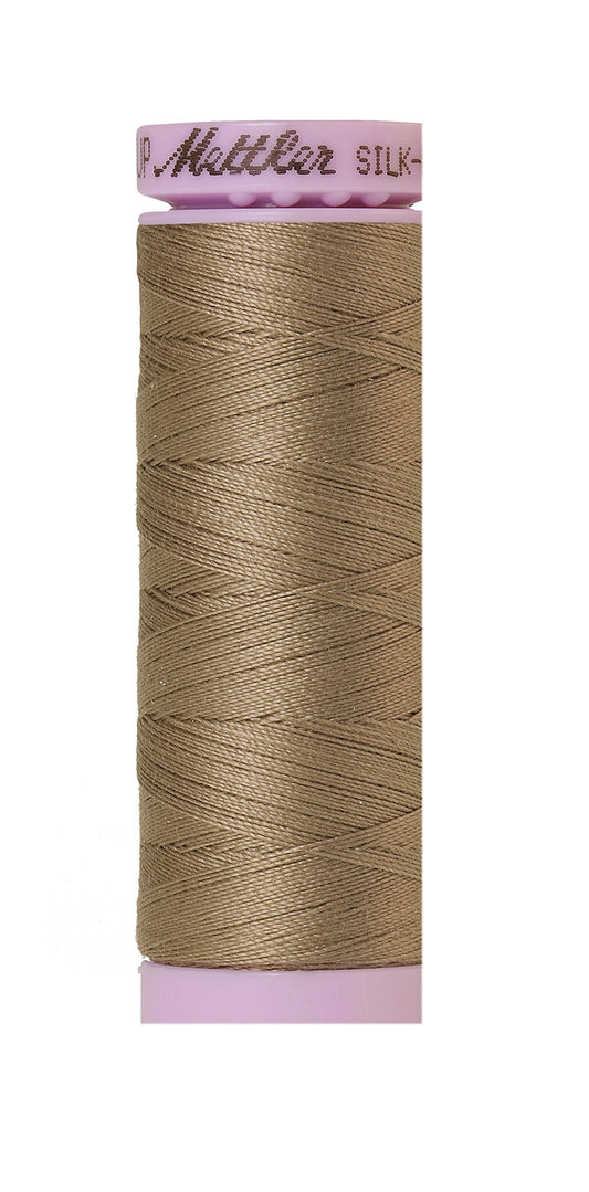 Mettler Silk-Finish Solid Cotton Thread, 164 yd/150m, Khaki