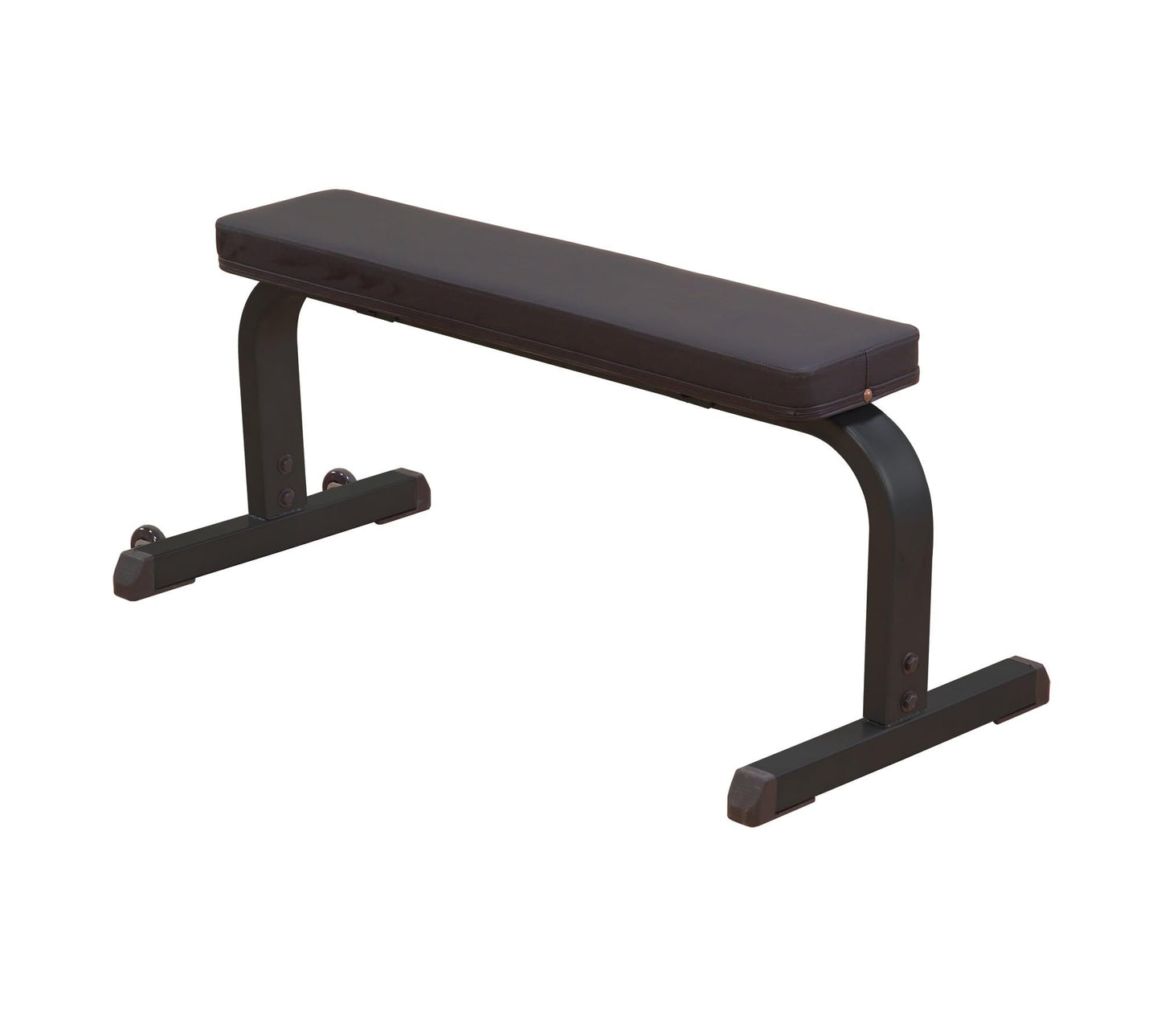 Body-Solid (GFB350B) Adjustable 600 lbs. Capacity Flat Utility Weight Bench for Strength Training, Stretching, Ab Exercises, and Dumbbell Curls, Black