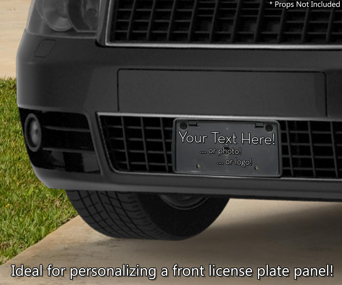 Blank License Plate Laser Cut Clear Acrylic Custom Vanity Plates with 4 Holes for DIY Craft Projects and Customizing Cars Trucks and SUVs by Marketing Holders