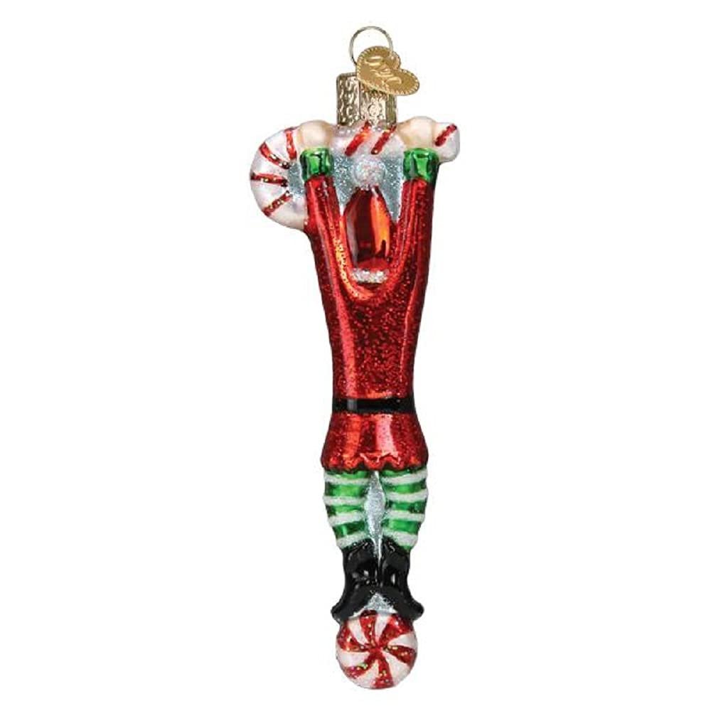 Old World Christmas Ornaments Playful Elf Glass Blown Ornaments for Christmas Tree