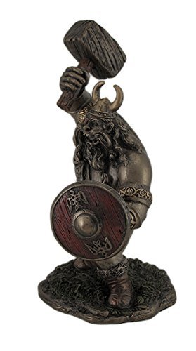 Veronese Design Comical Viking Warrior with Hammer Statue Figurine