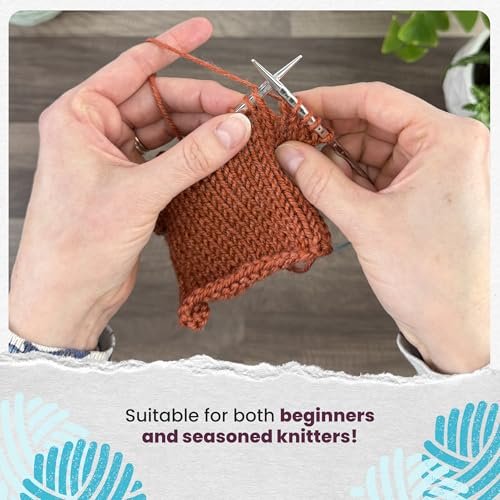 skacel by addi Circular Knitting Needles, 47 Inch (120 cm) Rocket 2 (Squared) Round Brass Knitting Needle Pair with Nylon Cord, 4.5 mm (US Size 7)