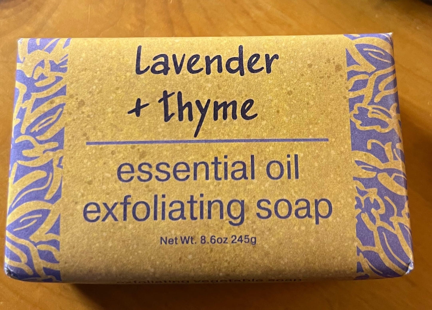 Greenwich Bay Trading Co, Lavender and Thyme Essential Oil Exfoliating Bath Bar Soap, Set of 2, 8.6 Ounces Each
