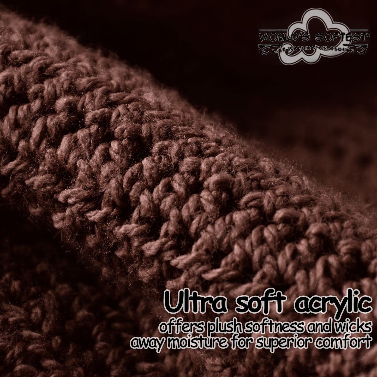 World's Softest Classic Crew Socks - Ultra Soft Crew Socks for Women and Men