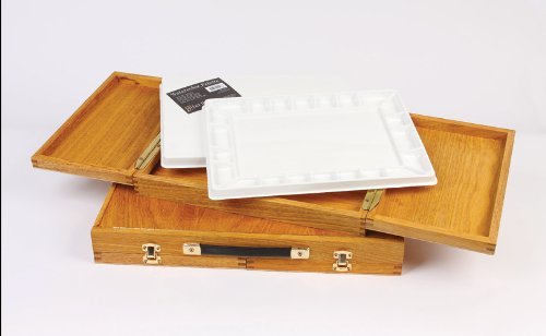 Jack Richeson French Companion Artist Storage Box, Traditional Style, 13-1/2 x 33-1/2 (Opened), 13-1/2 x 16-3/4 x 2-3/8 (Closed)