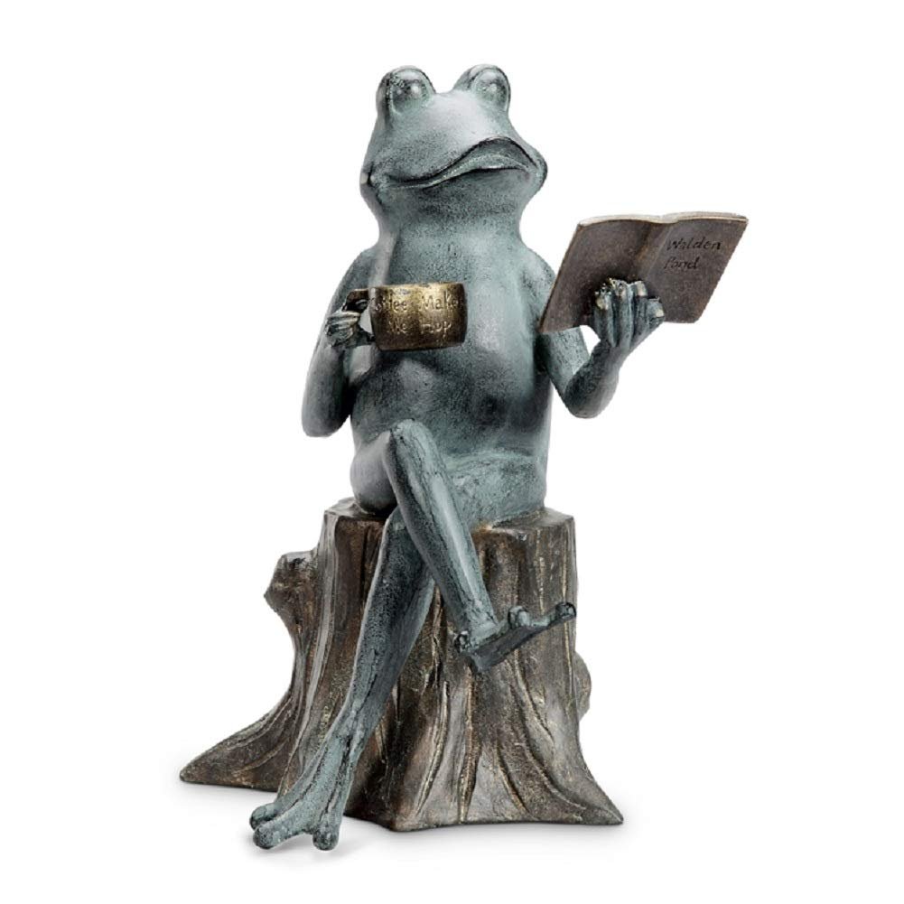 SPI Aluminum Joy of Reading Garden Sculpture