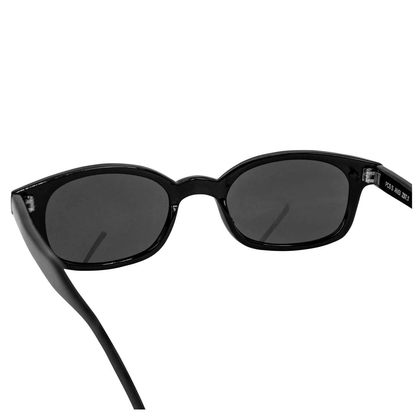 2 Pairs of Pacific Coast Sunglasses X-KD's Biker Sunglasses Black Frames with Clear & Smoke Lenses for Day & Night Protection
