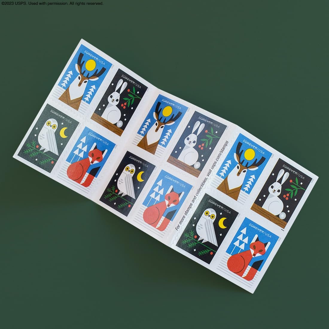 USPS Winter Woodland Animals