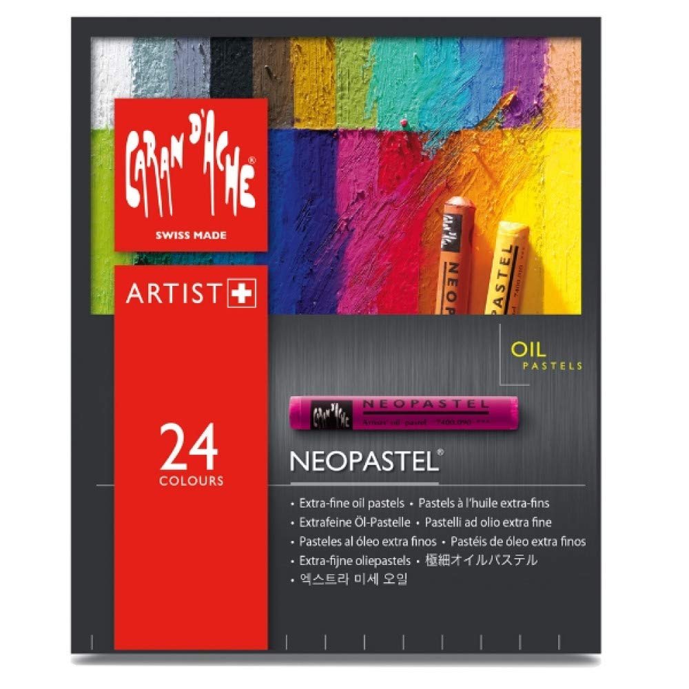 Caran D'ache Neopastel Oil Pastels Set Of 24 (7400.324)