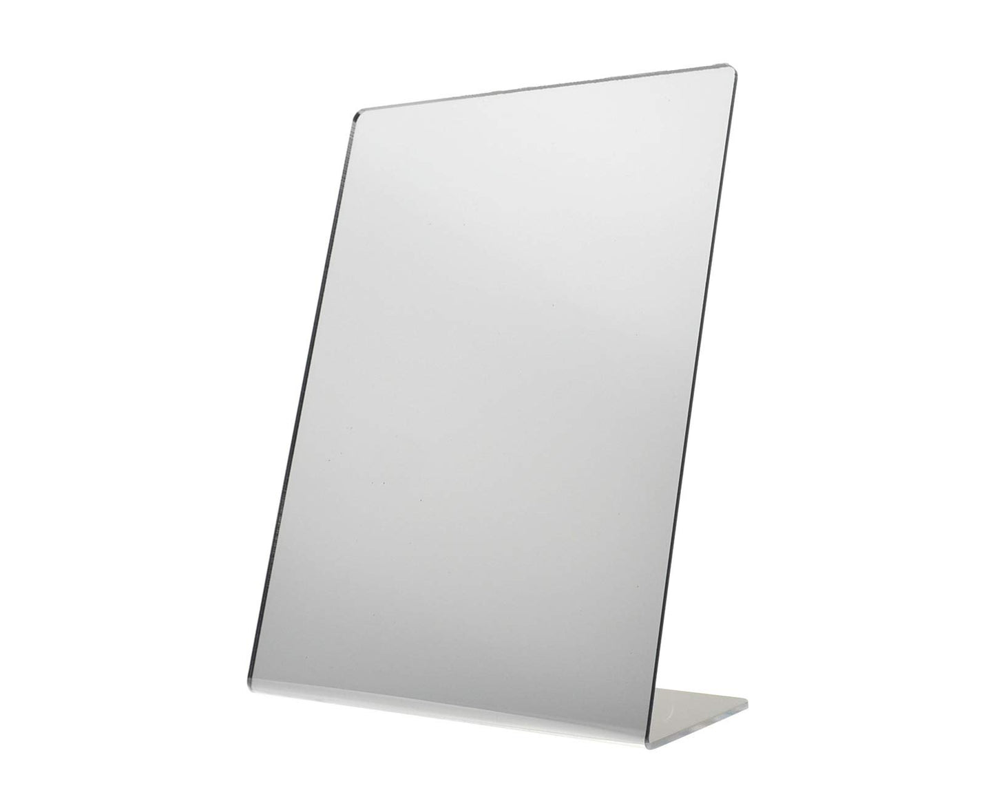 Marketing Holders Slanted Acrylic Mirror 8.5" x 11" Table or Counter Slant Back for Easy Viewing Vanity Make Up Shop or Salons Safer Than Glass