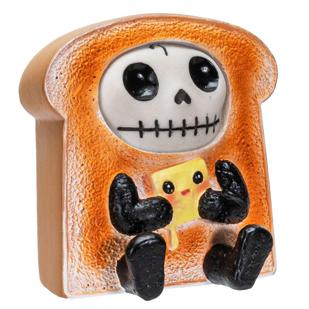 Furrybones Summit Collection Toasty Figurine Decorative Signature Skeleton Bread Toast Costume 3 Inch Tall Collectible Statue