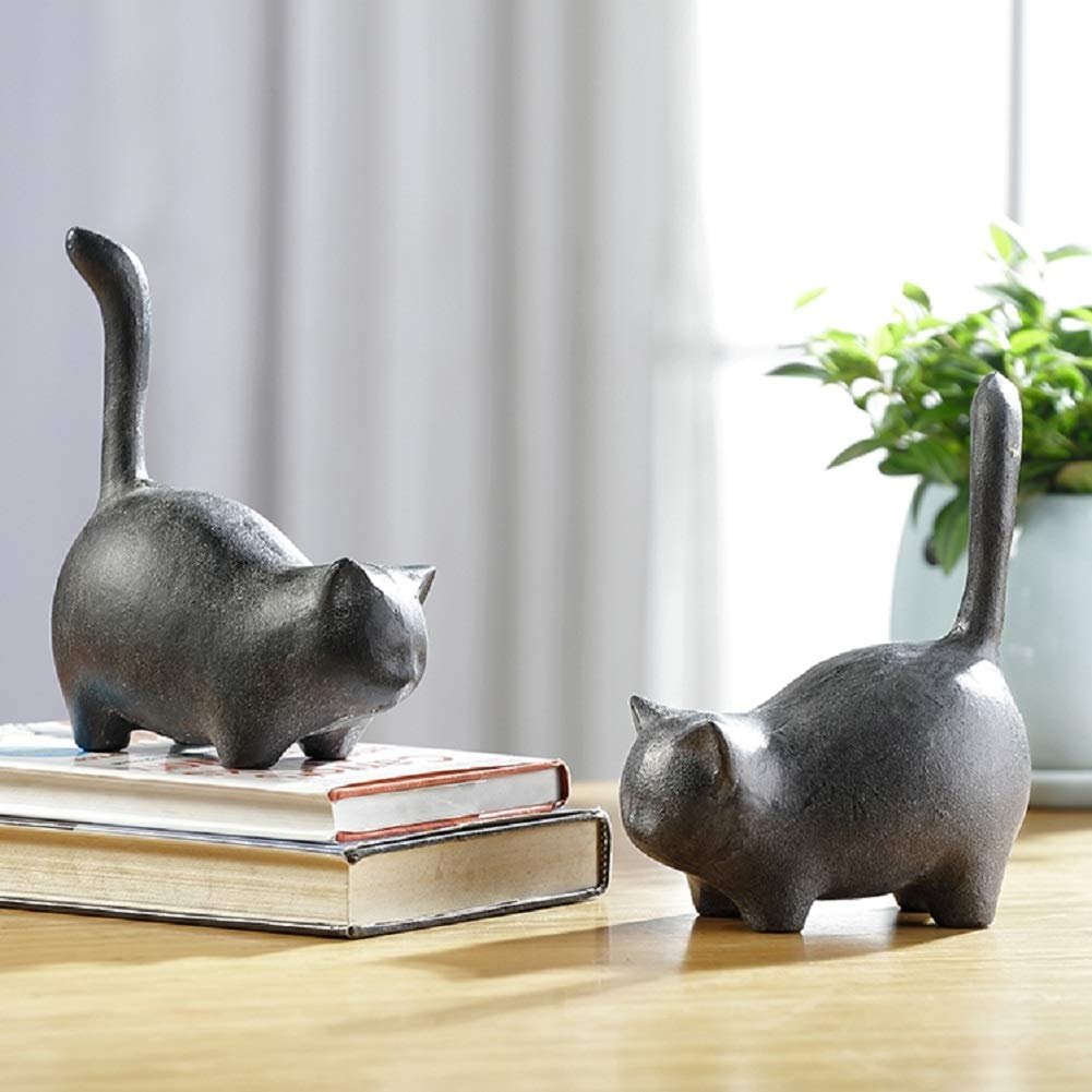 SPI Home Cat Minimals Cast Iron - Set of 2