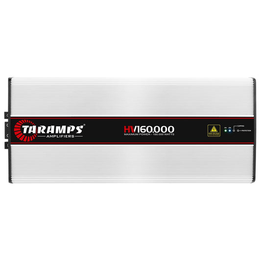 Taramps HV 160.000 Chipeo High Voltage Amplifier 0.25 Ohm 160000 Watts Rms 1 Channel with 24 Batteries 300VDC Output Power Monoblock Car Audio Class D