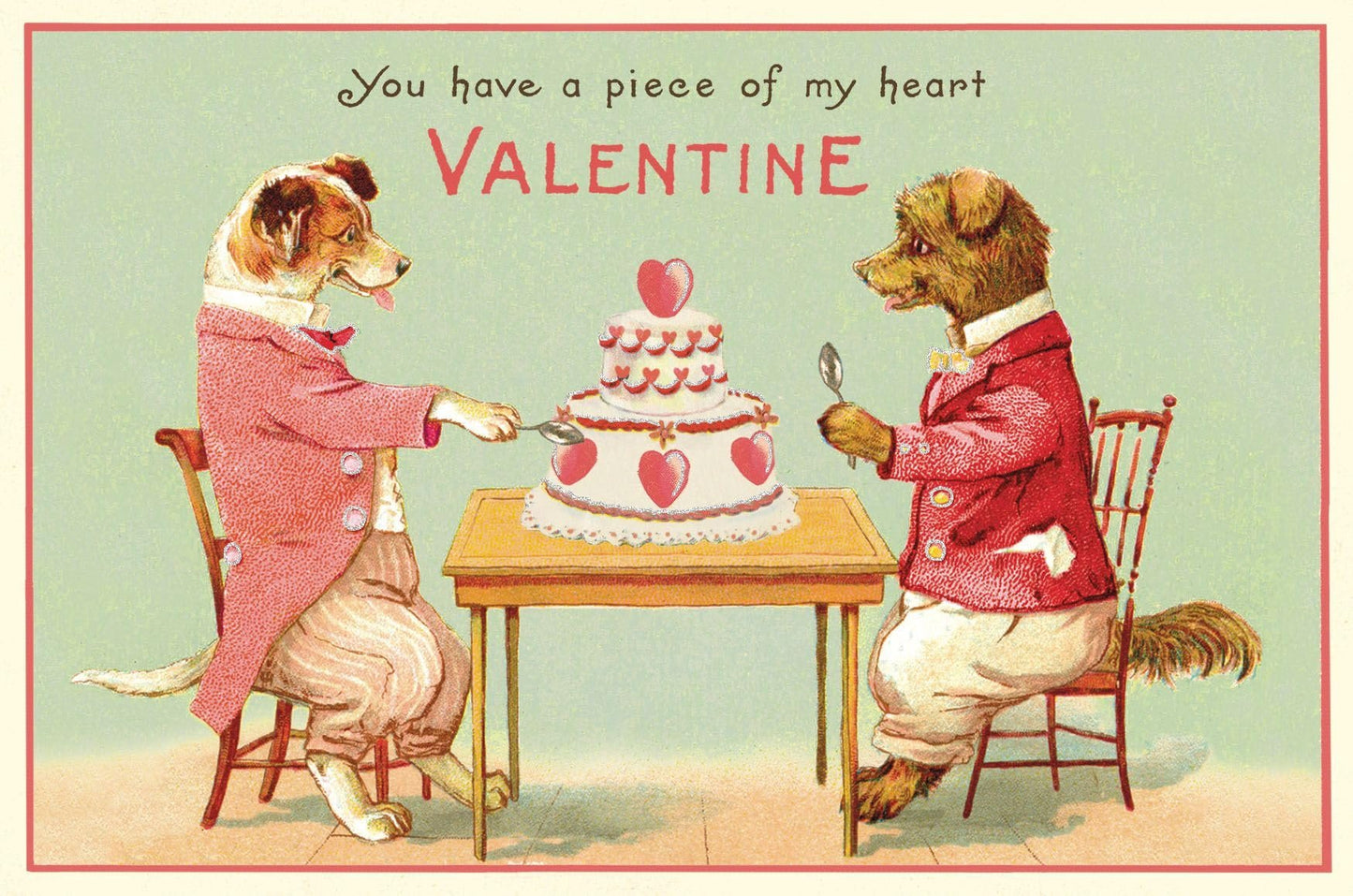 Cavallini Papers & Co Cavallini Valentines Glitter Vintage Postcards