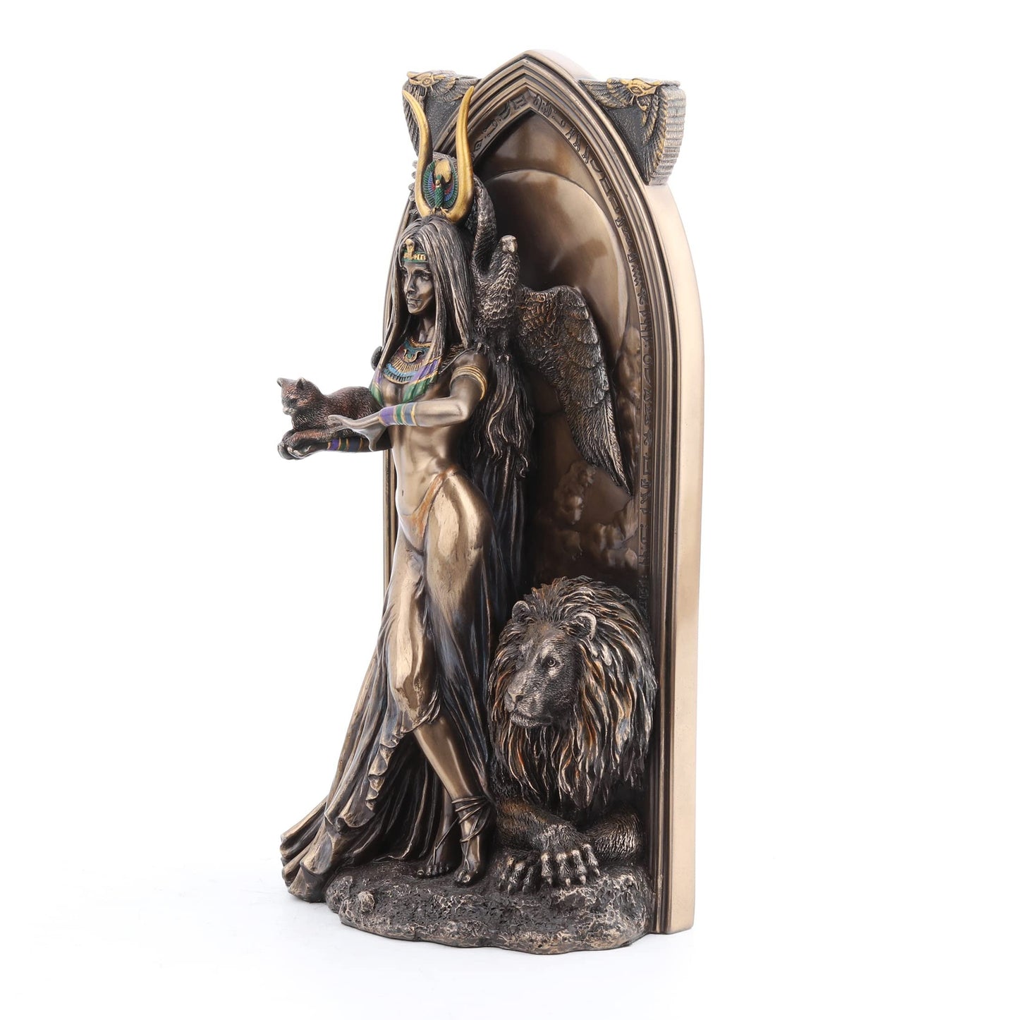 Veronese Design 10 5/8 Inch The Priestess Egyptian Goddess Resin Statue Bronze Finish