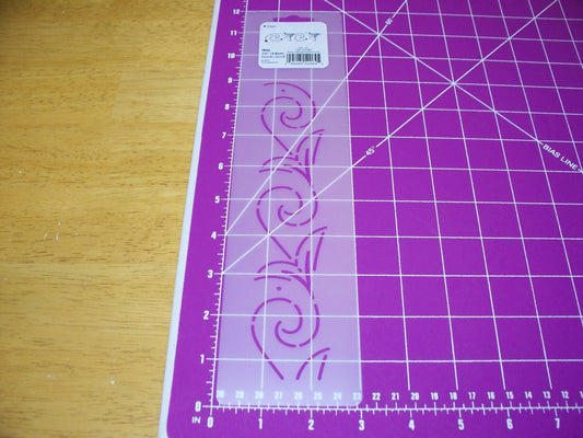 Quilting Creations Nordic Scroll Quilt Stencil, 1-1/2"