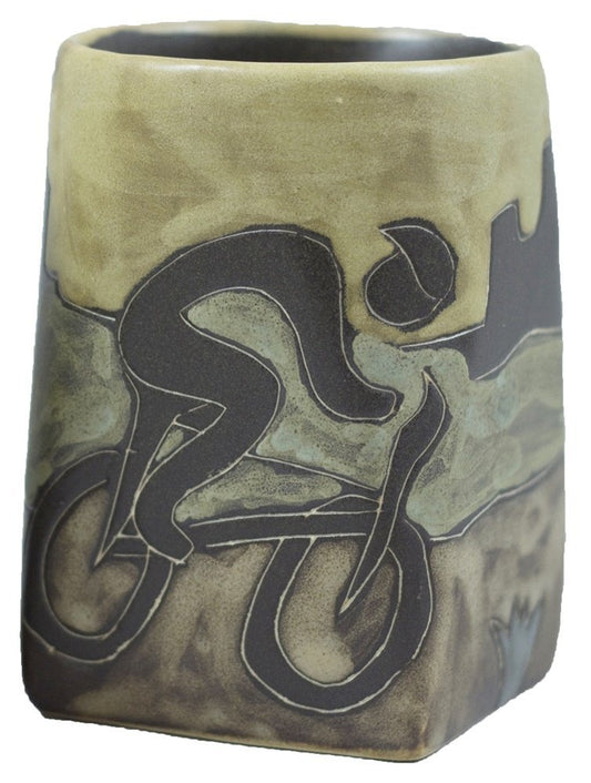 Mara Stoneware Mug - Bicyclist 12 oz.