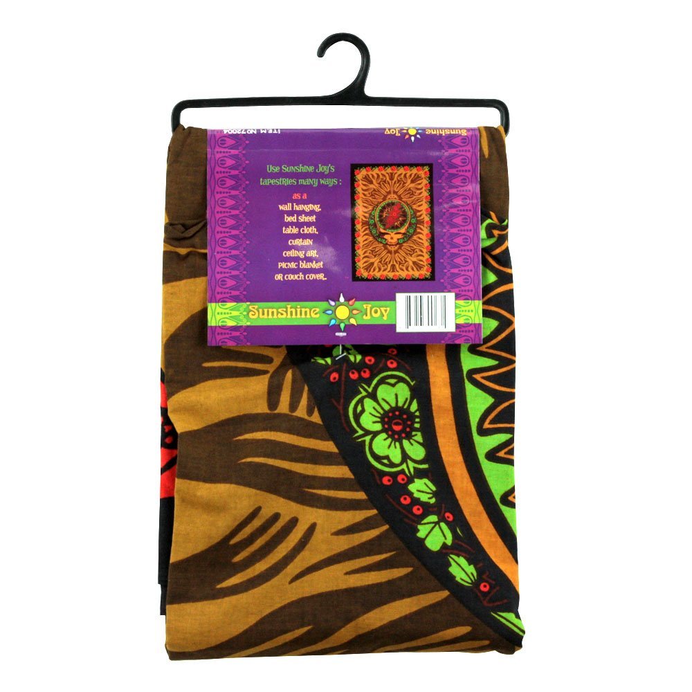 Sunshine Joy 3D Grateful Dead Skull & Roses Tapestry