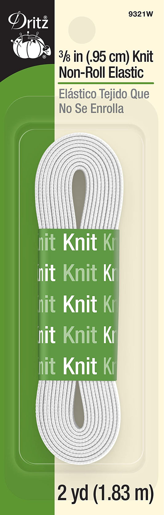 Dritz 9320W Non-Roll Knit Elastic