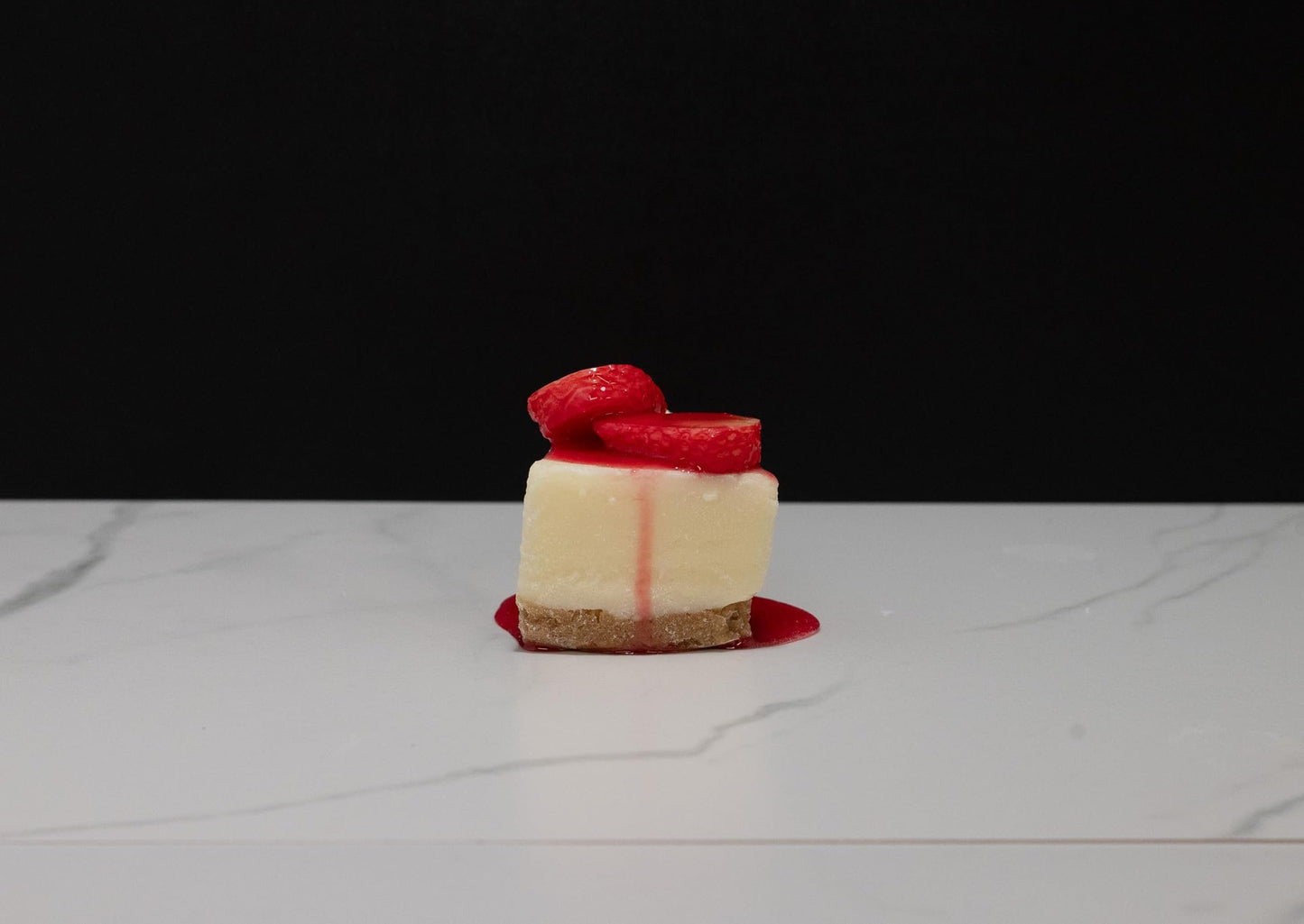 Fake Slice Of Cheesecake with Strawberries