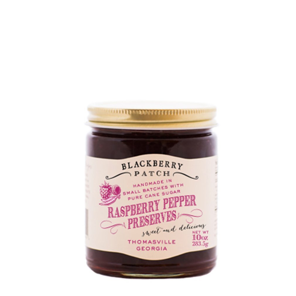 Raspberry Pepper Preserves - Blackberry Patch 10 oz Jar - Gourmet All Natural Organic, replaces Jam and Jelly, Authentic Homemade Old Fashioned made i