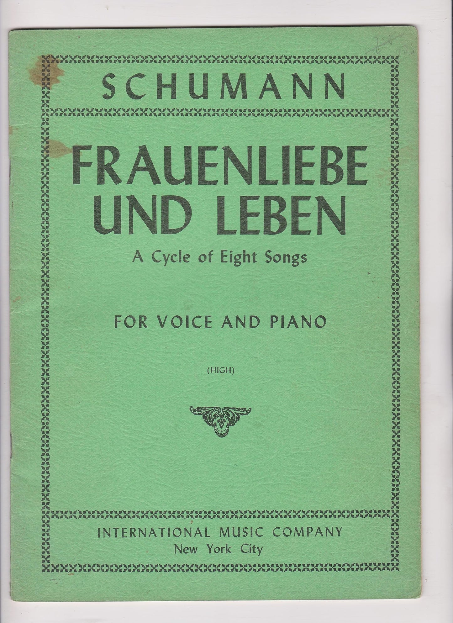 Schumann: Frauenliebe und Leben, Op. 42 - High Voice (International 2130)