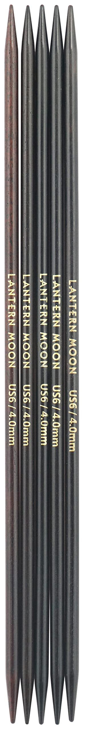 Lantern Moon Ebony Wood Double Pointed Needles 8" (20cm)