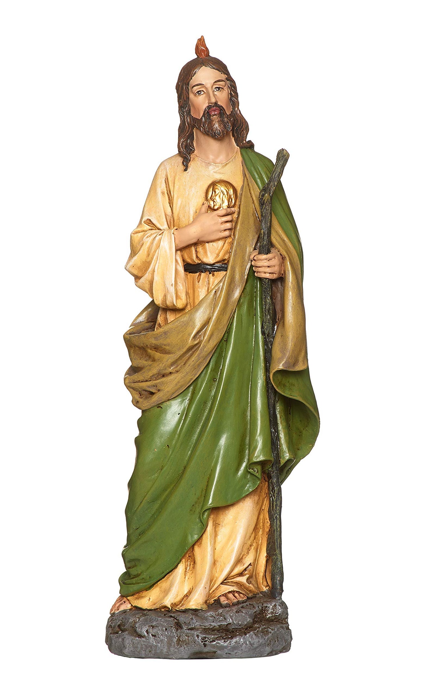 Joseph's Studio by Roman - St Jude Figure on Base, 10" Scale Renaissance Collection, 10.5" H, Resin and Stone, Religious Gift, Decoration