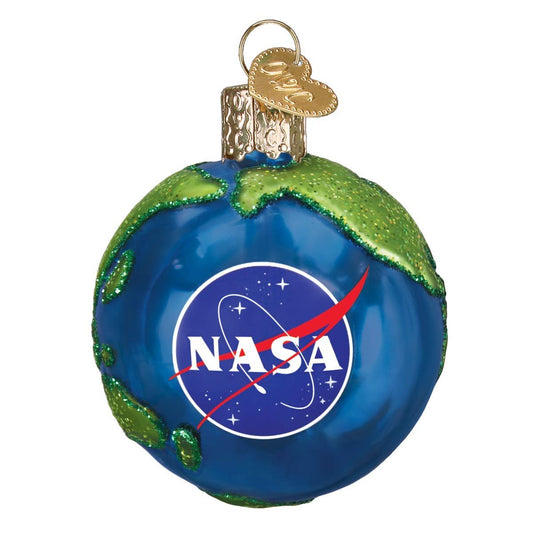 Old World Christmas NASA Earth Glass Blown Ornaments for Christmas Tree