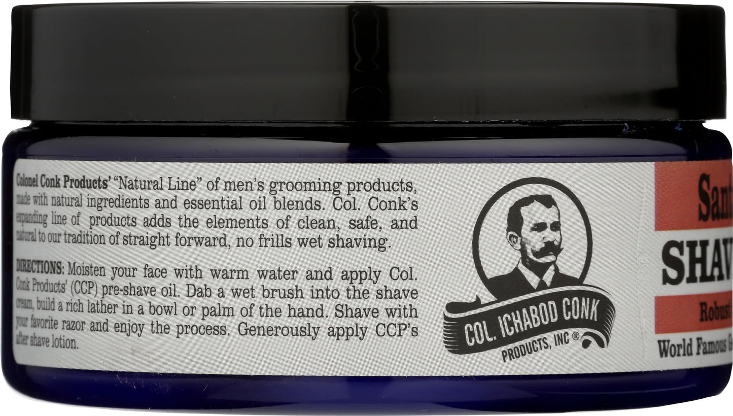 COLONEL CONK Shave Cream Santa Fe Cedar, 5.5 FZ