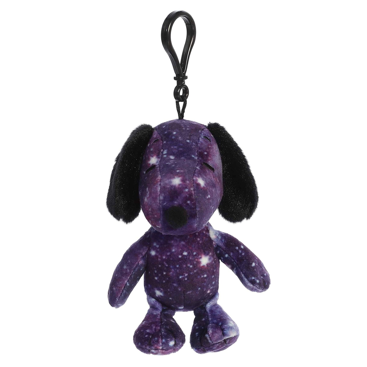 Aurora® Timeless Peanuts® Spaced Out Snoopy Clip-On Stuffed Animal - Classic Characters - Lasting Memories - Purple 5 Inches