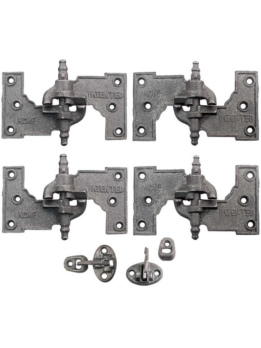 Acme Cast Iron Mortise Shutter Hinges - 6 1/2" X 3 1/2"
