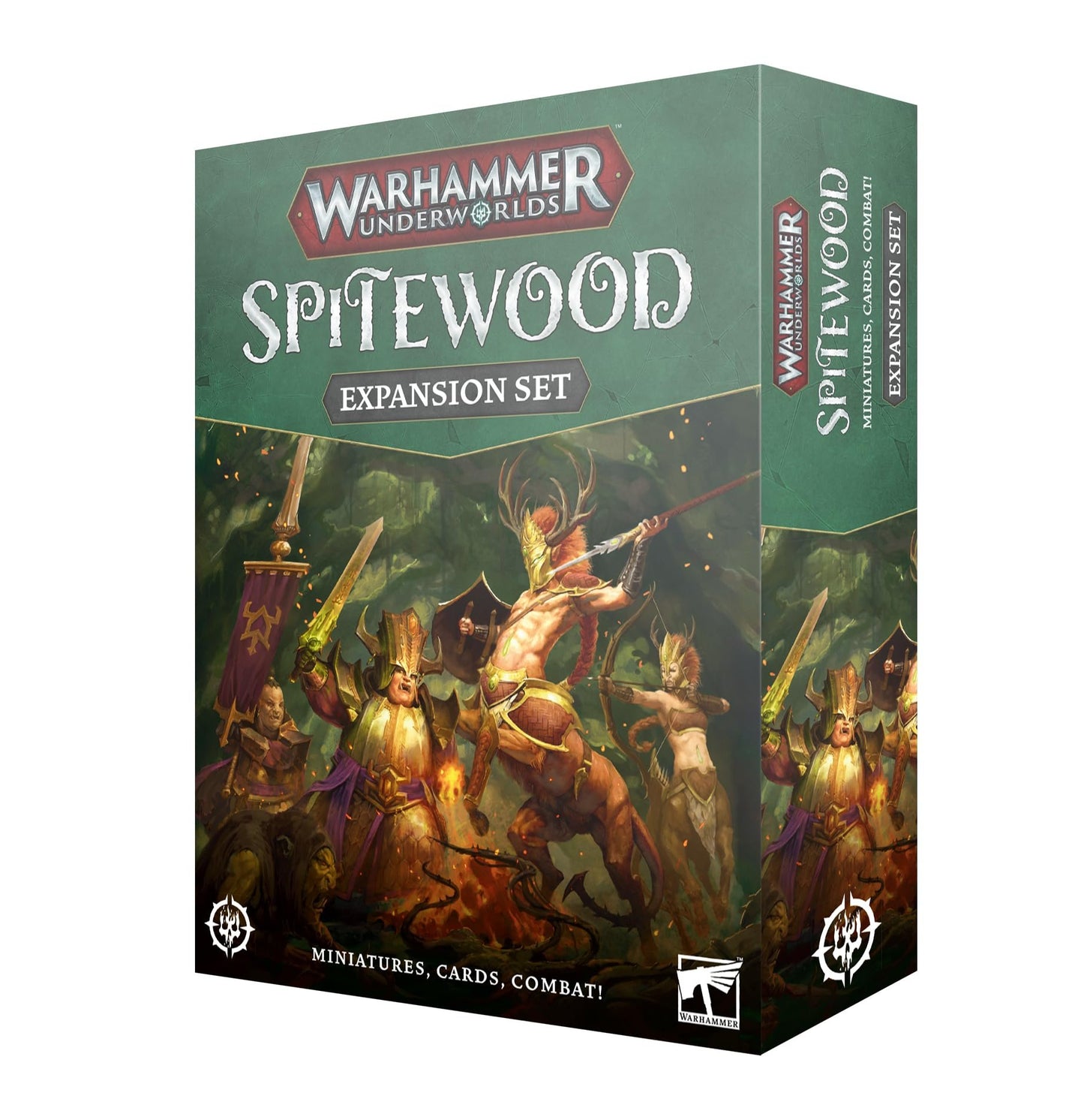 Warhammer UNDERWORLDS: Spitewood – Push-Fit Miniatures Expansion with Game Board, Warbands, Fighter & Warscroll Cards