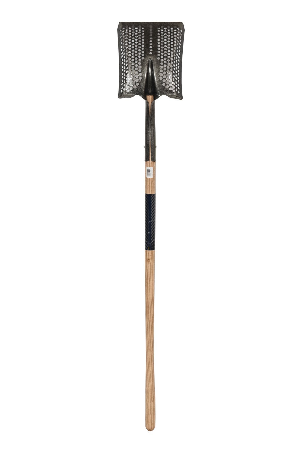 Toolite 49492 Square Point Shovel, 14 Gauge #2 / 9.5" x 11.5" , Forward Turned Step Perforated, Solid Steel Rivet, 48" Precision Lathe Turned Hardwood Handle