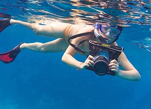 DiCAPac WP-S10 Waterproof DSLR Case with Lens - Waterproof up to 5 Meters Underwater