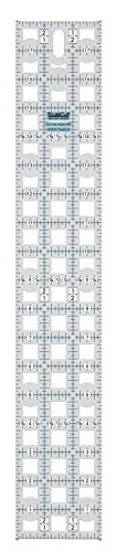 TrueCut, Ruler, Innovative Ruler Track and Cutter Guide System, Measures 3 x 18 Inches with 1/8-inch Increments