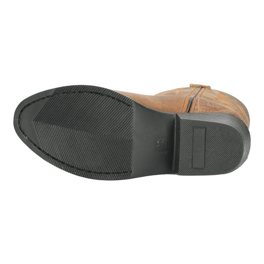 Smoky Children's Kid's Oiled Distress Brown Leather Western Cowboy Boot